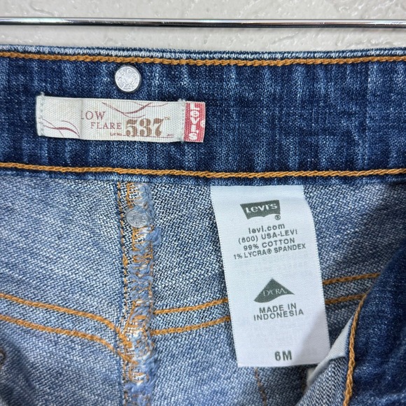Y2K Levis 537 Low Rise Flare Jeans 6 Festival Western Cowgirl Rodeo Classic 2006 - Picture 9 of 11